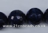 CNL608 15.5 inches 20mm faceted round natural lapis lazuli gemstone beads