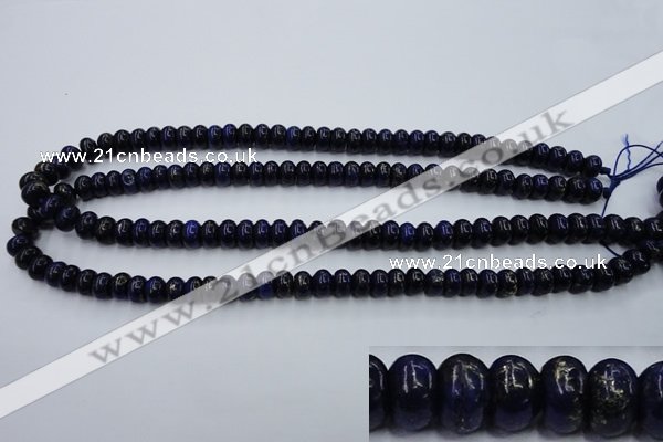 CNL611 15.5 inches 5*8mm rondelle natural lapis lazuli gemstone beads