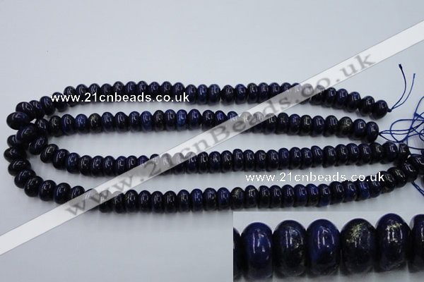 CNL612 15.5 inches 6*10mm rondelle natural lapis lazuli gemstone beads