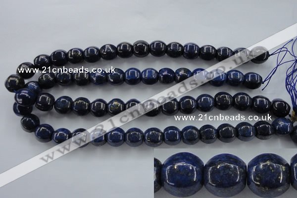 CNL636 15.5 inches 13*14mm pumpkin natural lapis lazuli beads