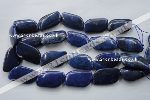 CNL650 15.5 inches 21*38mm marquise natural lapis lazuli beads