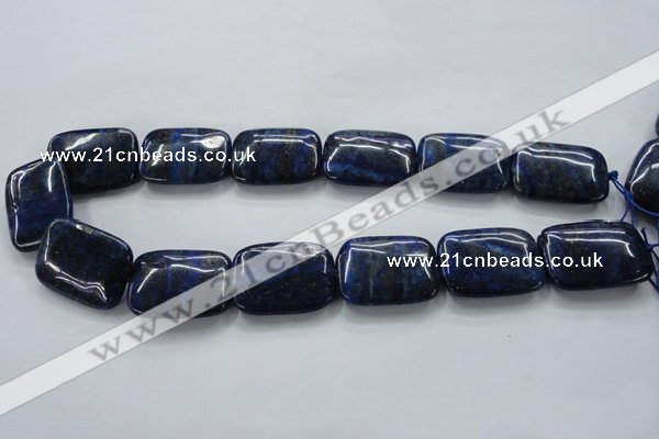 CNL672 15.5 inches 22*30mm rectangle natural lapis lazuli beads