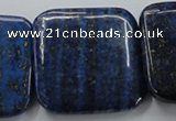 CNL685 15.5 inches 40*40mm square natural lapis lazuli beads
