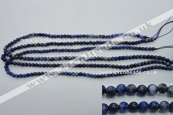 CNL711 15.5 inches 4mm round natural lapis lazuli gemstone beads