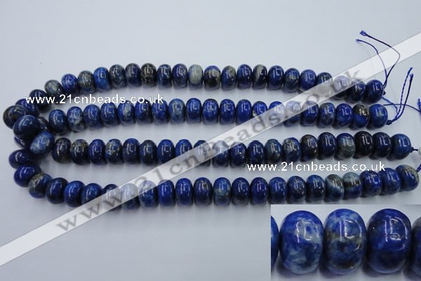 CNL725 15.5 inches 9*15mm rondelle natural lapis lazuli gemstone beads