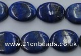 CNL754 15.5 inches 15*20mm oval natural lapis lazuli gemstone beads