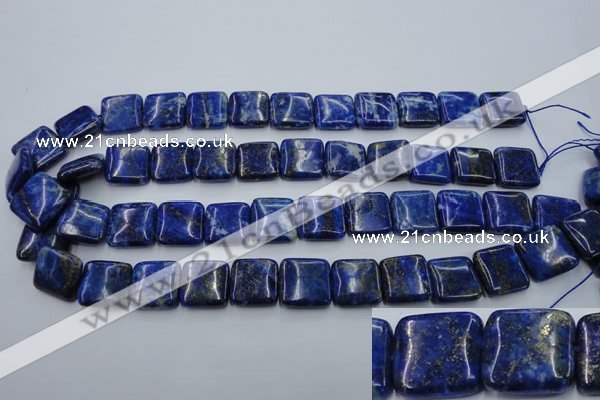 CNL770 15.5 inches 16*16mm square natural lapis lazuli gemstone beads