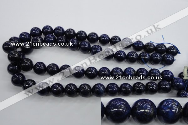 CNL855 15.5 inches 14mm round natural lapis lazuli gemstone beads