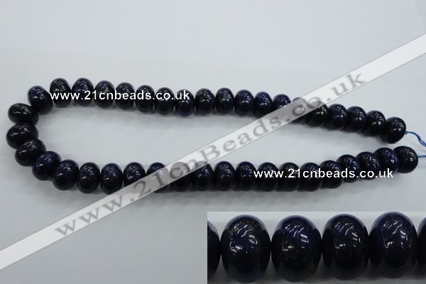 CNL865 15.5 inches 10*14mm rondelle natural lapis lazuli gemstone beads