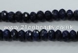 CNL872 15.5 inches 5*8mm faceted rondelle natural lapis lazuli beads