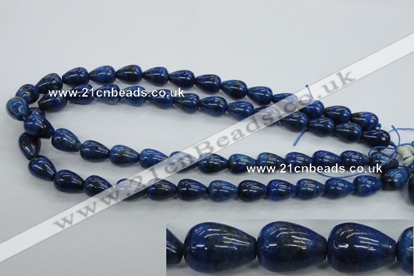 CNL901 15.5 inches 10*14mm teardrop natural lapis lazuli gemstone beads