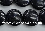 CNL928 15.5 inches 20mm flat round natural lapis lazuli gemstone beads