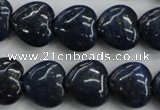 CNL935 15.5 inches 16*16mm heart natural lapis lazuli gemstone beads