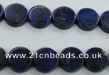 CNL988 15.5 inches 12mm coin natural lapis lazuli gemstone beads