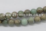 CNS01 16 inches 8mm round natural serpentine jasper beads wholesale