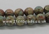 CNS02 16 inches 10mm round natural serpentine jasper beads wholesale