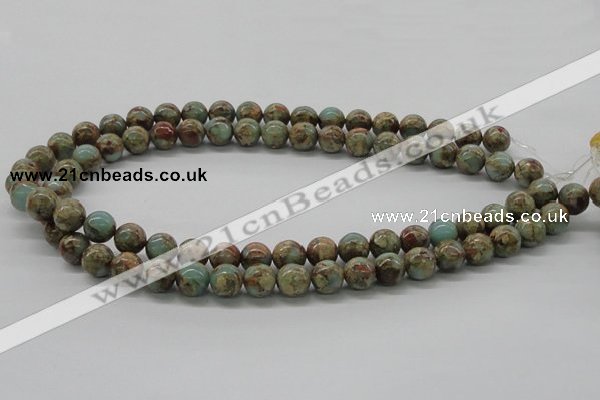 CNS02 16 inches 10mm round natural serpentine jasper beads wholesale