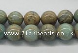 CNS03 16 inches 12mm round natural serpentine jasper beads wholesale