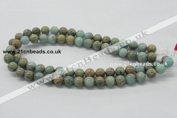 CNS03 16 inches 12mm round natural serpentine jasper beads wholesale