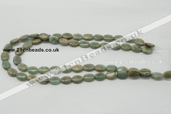 CNS11 16 inches 10*14mm oval natural serpentine jasper beads