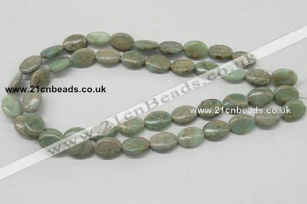 CNS12 16 inches 13*18mm oval natural serpentine jasper beads