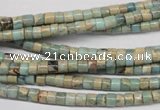 CNS135 15.5 inches 3.5*4mm heishi natural serpentine jasper beads