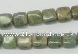 CNS15 16 inches 10*10mm square natural serpentine jasper beads