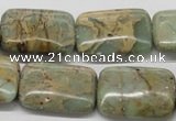 CNS20 16 inches 18*25mm rectangle natural serpentine jasper beads