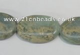 CNS243 15.5 inches 20*30mm oval natural serpentine jasper beads