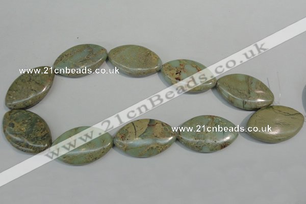 CNS248 15.5 inches 25*40mm marquise natural serpentine jasper beads