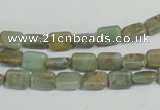 CNS253 15.5 inches 6*8mm rectangle natural serpentine jasper beads