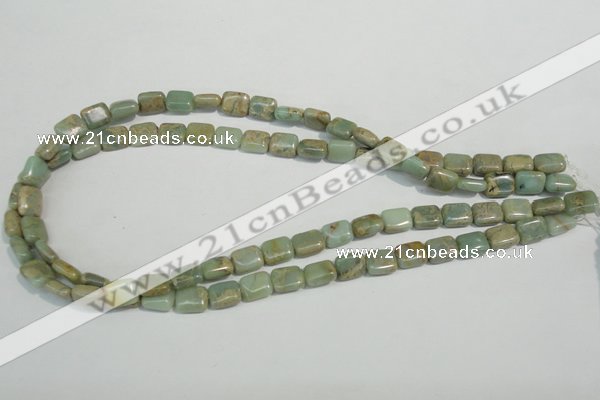 CNS254 15.5 inches 8*10mm rectangle natural serpentine jasper beads
