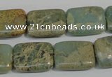 CNS256 15.5 inches 15*20mm rectangle natural serpentine jasper beads