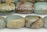 CNS310 15.5 inches 8*12mm drum serpentine jasper beads