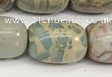 CNS313 15.5 inches 13*18mm drum serpentine jasper beads