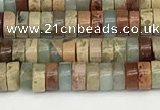 CNS318 15.5 inches 2.5*4mm heishi serpentine jasper beads