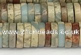 CNS320 15.5 inches 3*8mm heishi serpentine jasper beads