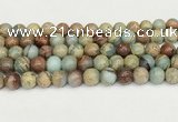 CNS333 15.5 inches 10mm round serpentine jasper beads wholesale