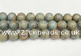 CNS338 15.5 inches 20mm round serpentine jasper beads wholesale
