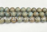 CNS338 15.5 inches 20mm round serpentine jasper beads wholesale