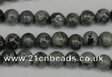 CNS400 15.5 inches 4mm round natural serpentine jasper beads