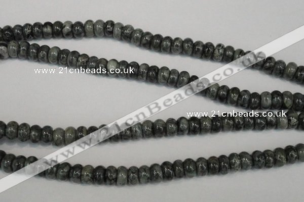 CNS412 15.5 inches 5*8mm rondelle natural serpentine jasper beads