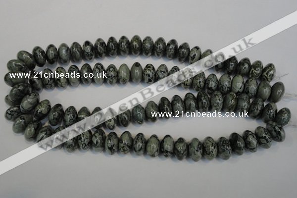 CNS415 15.5 inches 10*16mm rondelle natural serpentine jasper beads