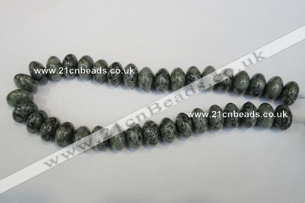 CNS416 15.5 inches 12*18mm rondelle natural serpentine jasper beads