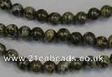 CNS500 15.5 inches 4mm round natural serpentine jasper beads