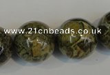 CNS508 15.5 inches 20mm round natural serpentine jasper beads