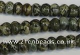 CNS510 15.5 inches 4*6mm rondelle natural serpentine jasper beads