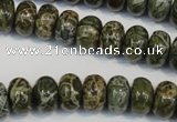 CNS512 15.5 inches 8*12mm rondelle natural serpentine jasper beads