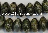 CNS515 15.5 inches 10*16mm rondelle natural serpentine jasper beads