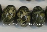 CNS517 15.5 inches 14*20mm rondelle natural serpentine jasper beads